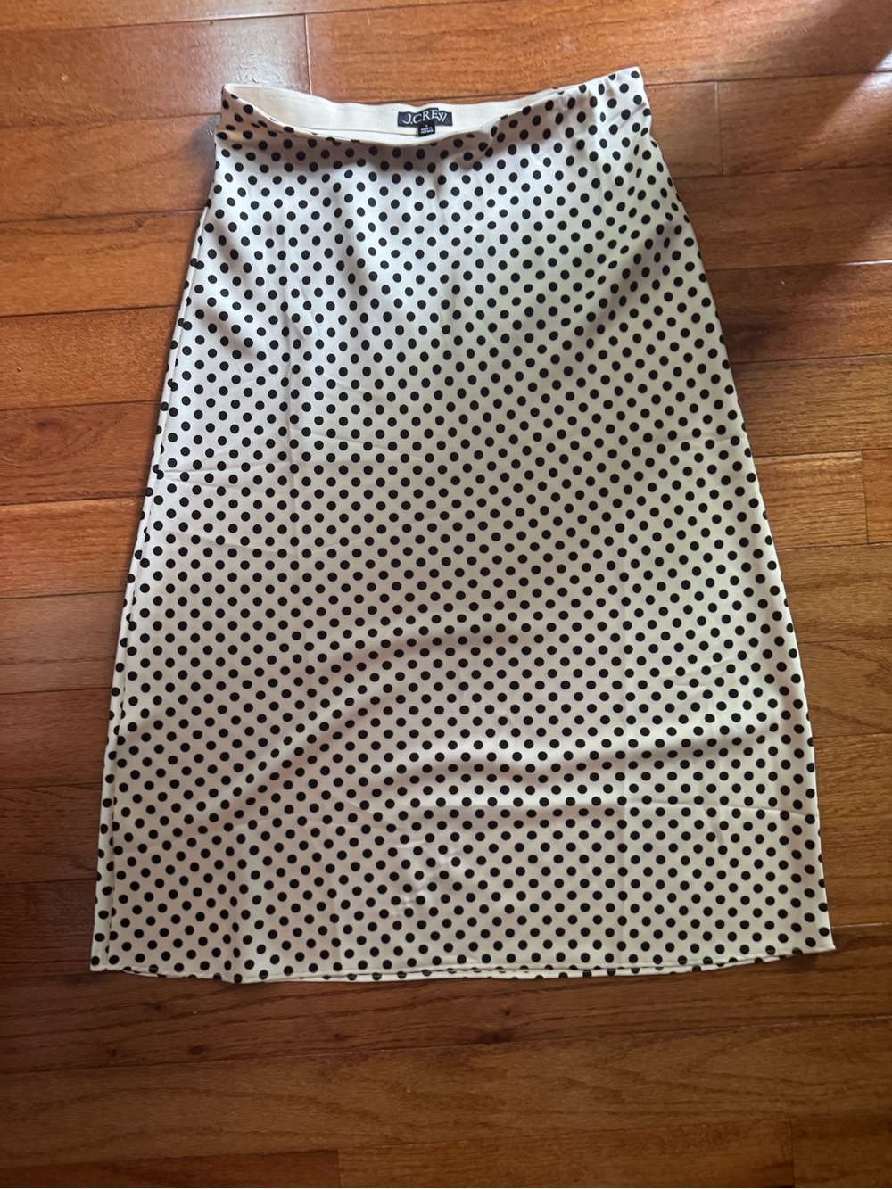 Gwyneth slip skirt in dot luster charmeuse